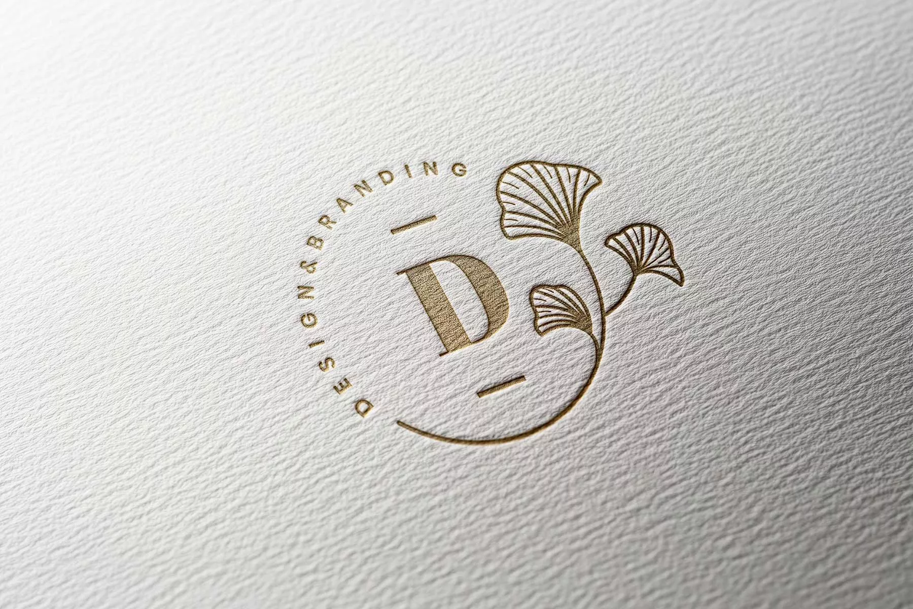 gold foil paper logo mockup 01